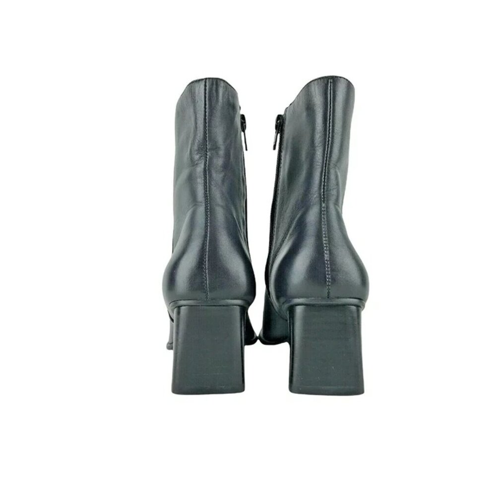 Croft & Barrow Womens Black Side Zipper Block Heel Ankle Bootie Size US 6.5 M - Picture 5 of 9
